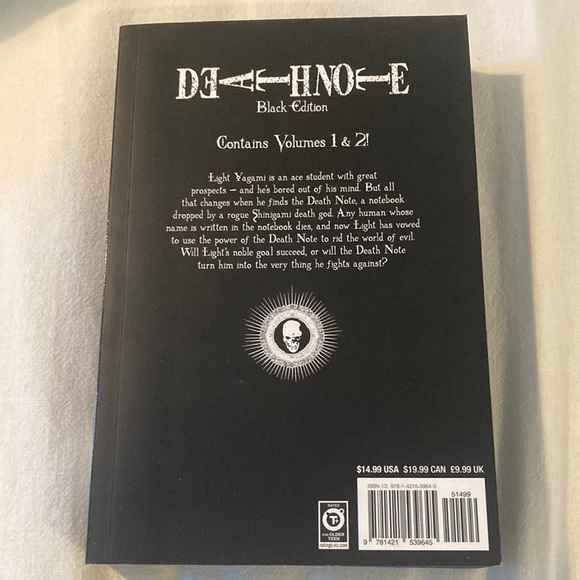 Death Note: Black Edition, Manga Volume 1 by Tsugumi Ohba & Takeshi Obata - Picture 2 of 4